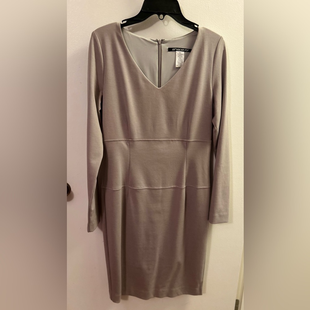 Shape FX gray dress, perfect for the office.